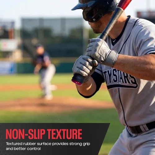 Miniatura 7 de Anillo de estrangulamiento de Grip-N-Rip para bate de béisbol/sóftbol con empuñadura de botón y apilable para un ajuste personalizado y comodidad