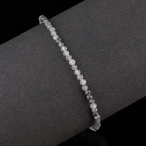Miniatura 93 de Gempires - Pulseras de cuentas de piedras preciosas hechas a mano, ligeras, de cristal, para uso diario, hipoalergénicas, de 8 pulgadas, chapadas