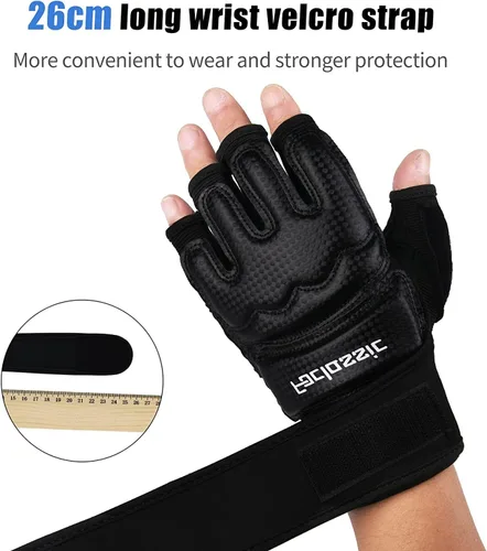 Miniatura 4 de Guantes de boxeo de kickboxing, guantes de boxeo para hombres, mujeres, niños, medio dedo, saco de boxeo, guantes de lucha para hombres y mujeres
