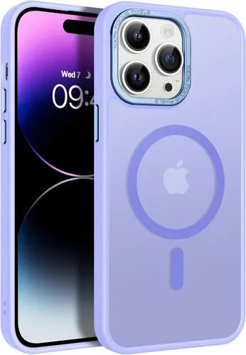 Miniatura 26 de BENTOBEN Funda magnética para iPhone 14 Pro [compatible con Magsafe] translúcida mate 14 Pro, delgada, a prueba de golpes, para mujeres, hombres