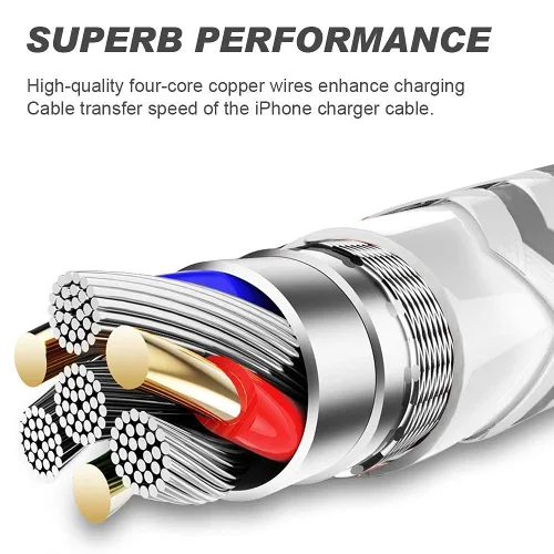 Miniatura 3 de [Certificado Apple MFi] Paquete de 6 [3/3/6/6/6/10 pies] Cable Lightning compatible con iPhone 14ProMax/14Pro/14/14Plus/13Pro/13/12Pro/12/11 y más