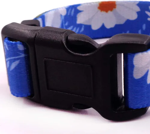 Miniatura 3 de Love Dream Collar de perro resistente con hebilla de liberación rápida ajustable con patrones geométricos florales para perros pequeños, medianos