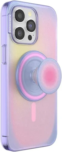 Miniatura 22 de PopSockets Funda para iPhone 15 Plus con agarre redondo compatible con MagSafe, funda para iPhone 15 Plus, compatible con carga inalámbrica - Aura