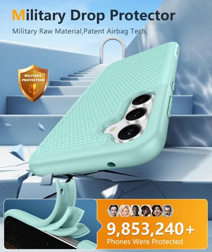 Miniatura 462 de FNTCASE Funda para iPhone 17 Pro: Fundas delgadas translúcidas de color azul claro compatibles con MagSafe, protección completa de la cámara