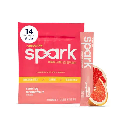 Miniatura 18 de AdvoCare Spark Cherry Energy Drink 14 bolsas de una sola porción (3.5 onzas)