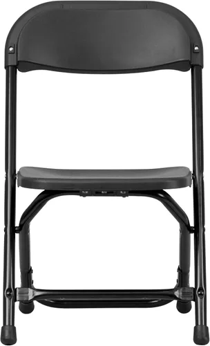 Miniatura 10 de Flash Furniture Paquete de 2 sillas plegables de plástico negro para niños