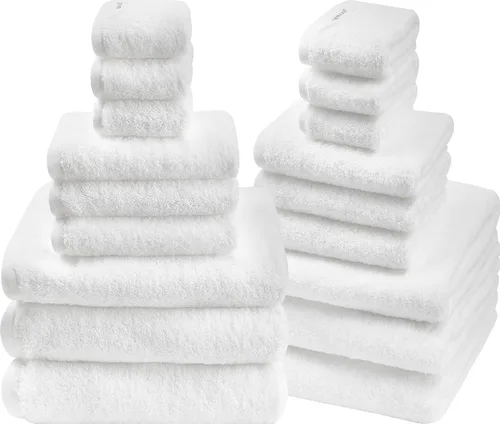 Miniatura 13 de SEMAXE - Juego de toallas de baño amarillas, 2 toallas de baño de lujo, 2 toallas de mano, 4 toallas faciales 100% algodón con bucles para colgar