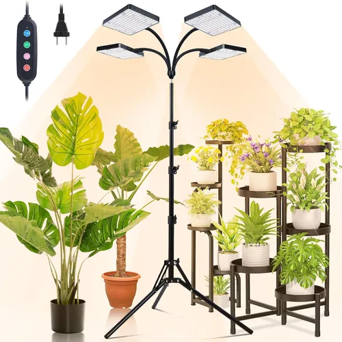Miniatura 11 de Luz de cultivo Orchbloom con soporte y temporizador, luz de planta alta de 25 vatios de alimentación con enchufe doméstico, luces de cultivo