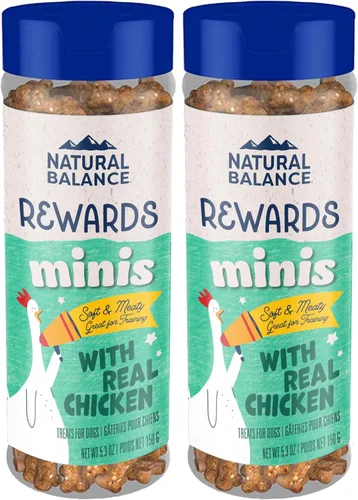Miniatura 12 de Natural Balance Mini-Rewards de Ingredientes Limitados con Pollo Sin Granos, Golosinas de Entrenamiento para Perros Envase de 5.3 oz