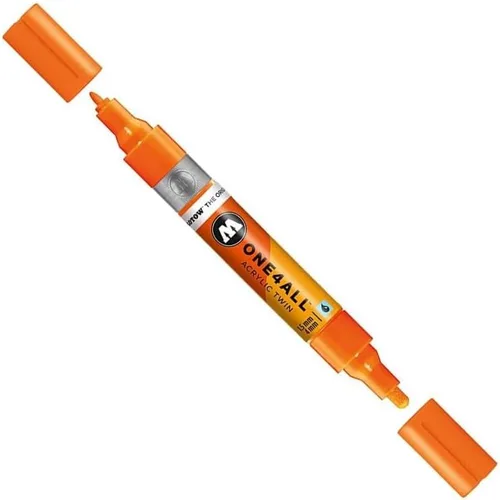 Miniatura 3 de Molotow ONE4ALL - Marcador acrílico de doble bomba, puntas de 0.059 in y 0.157 in, luz Amazonas, 1 cada uno (227.423)
