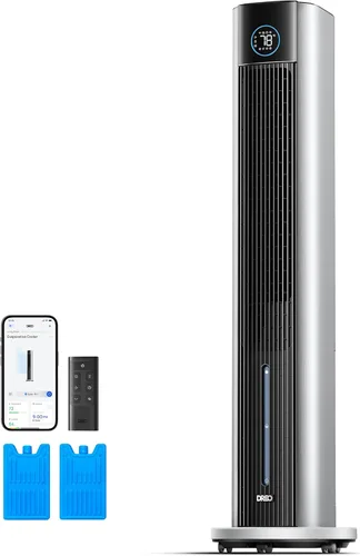 Miniatura 10 de DREO Enfriador evaporativo de pantano de aire, ventiladores de enfriamiento de 43 pulgadas que sopla aire frío 2026 actualizado, ventilador de piso