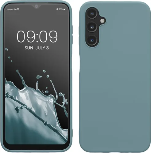 Miniatura 168 de kwmobile Funda compatible con Samsung Galaxy A23 4G / 5G - Funda de silicona TPU metálica suave y delgada - Rojo oscuro metálico