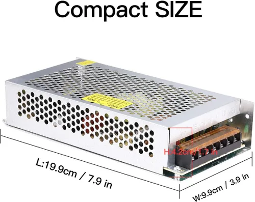 Miniatura 3 de Fuente de alimentación de 10 A, 120 W, 12 V CC, convertidor universal regulado conmutado de CA de 110 V/220 V a CC, (SMPS) adaptador de controlador
