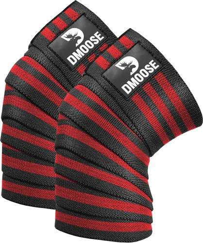 Miniatura 10 de DMoose Fitness Rodilleras para levantamiento de pesas (par) rodilleras de 78 pulgadas para apoyo articular, sentadillas y levantamiento de potencia