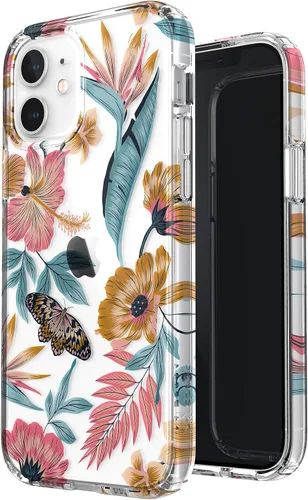 Miniatura 4 de Speck Productos Presidio Edition Funda para iPhone 12, iPhone 12 Pro, transparente/transparente/floral tropical