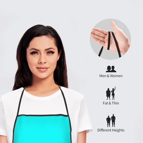 Miniatura 5 de Delantales personalizados para mujeres y hombres, delantal unisex personalizado con su logotipo de texto y imagen