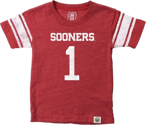 Miniatura 9 de Wes and Willy Camiseta de Manga Corta con Estampado de Jersey para Niños y Jóvenes Fanáticos del Deporte Universitario, Tallas 8-20 Vintage
