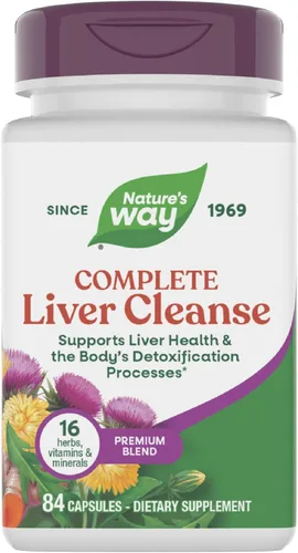 Nature's Way Limpieza completa del hígado, apoya los procesos de desintoxicación del cuerpo*, con cardo mariano, vitaminas B, mezcla de hígado de