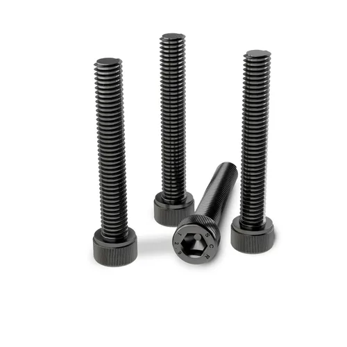 Miniatura 3 de Tornillos de cabeza hueca M5-0.031 x 0.315 in, acero de aleación de grado 12.9, acabado de óxido negro, rosca de máquina, unidad de enchufe Allen
