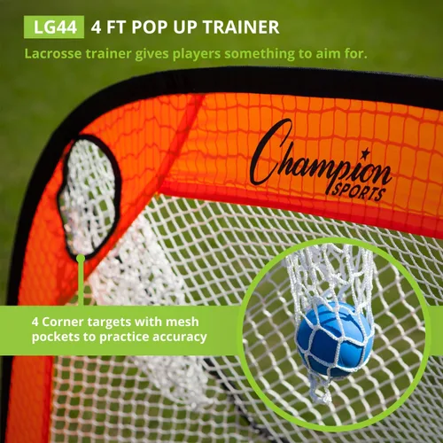 Miniatura 3 de Champion Sports Objetivo de entrenamiento de Lacrosse: red de tiro emergente y patio trasero