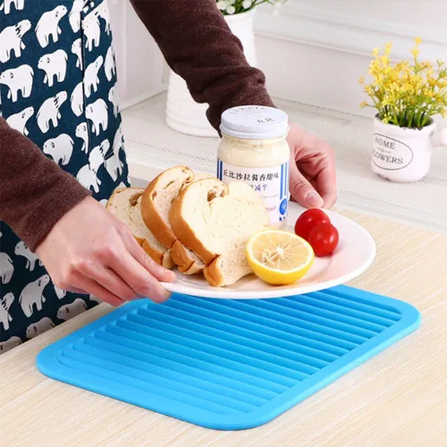 Miniatura 7 de dealcase Alfombrillas de silicona ecológicas de 9 x 12 pulgadas, de alta calidad, aisladas, flexibles, duraderas, antideslizantes, almohadillas
