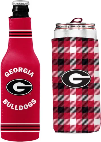 Miniatura 89 de College Team Color Logo Can & Bottle Holder Insulator Beverage Cooler Set