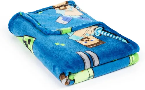 Miniatura 6 de Jay Franco Manta de Minecraft con caja de regalo - Manta de felpa mide 46 x 60 pulgadas - Ropa de cama de forro polar súper suave edición especial
