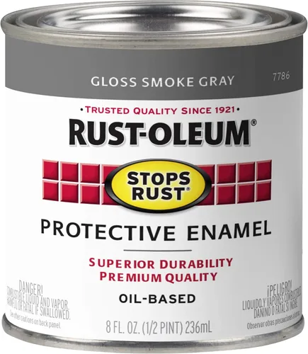 Miniatura 9 de Rust-Oleum 7765502 - Pintura anti-óxido para aplicación con brocha, cuarto de galón, color rojo real brillante, (paquete de 1)