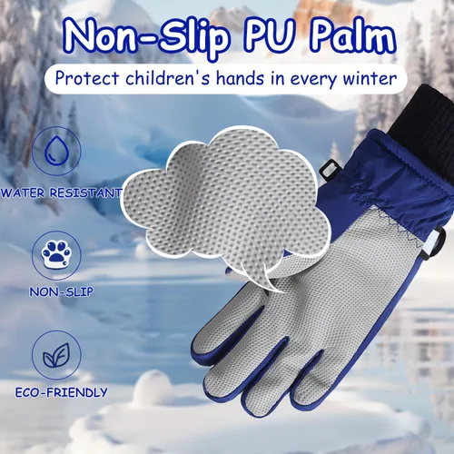 Miniatura 20 de Guantes de nieve para hombre y mujer, impermeables, para invierno, cálidos, para esquí, snowboard, guantes para mujer