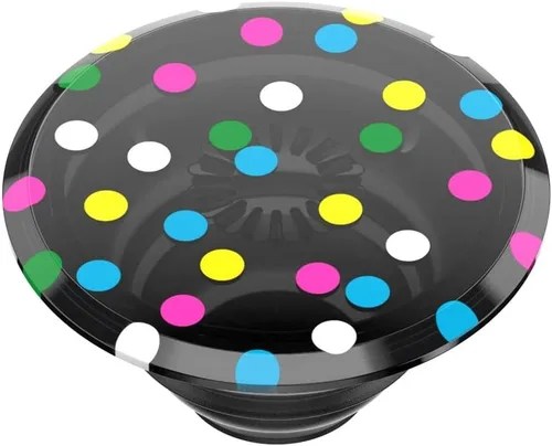 Miniatura 8 de Agarre translúcido para teléfono PopSockets con soporte expansible, PopSockets para teléfono, PopGrip translúcido - Negro disco
