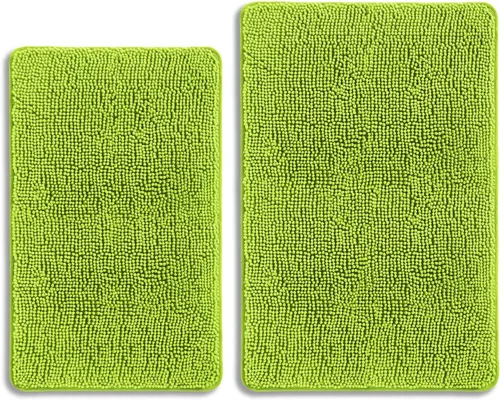 Miniatura 472 de Alfombra de baño pequeña de 12 x 18 pulgadas, lavable y absorbente, antideslizante, alfombra de baño de felpilla gruesa y suave para baño, ducha