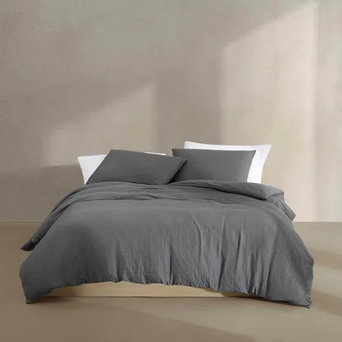 Miniatura 12 de Calvin Klein - Juego de funda de edredón tamaño King, ropa de cama texturizada súper suave con fundas a juego, decoración reversible del hogar