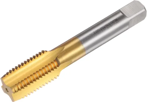 Miniatura 10 de uxcell Grifos de flauta rectos, M12 x 1.25 Mano izquierda métrica cubierta de titanio M35 cobalto de alta velocidad máquina de acero roscado roscado