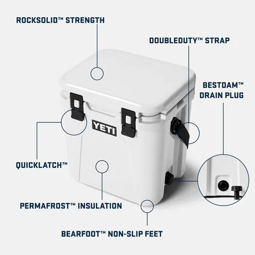 Miniatura 2 de YETI Roadie 24 2.0 - Enfriador duro con correa de hombro DoubleDuty y tapón de drenaje Carbón