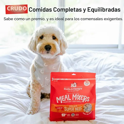Miniatura 11 de Stella & Chewy's Mezcladores de Comida Cruda Liofilizada de Res - Aderezo y Mezclador de Comida para Perros - Hecho con 95% Carne de Res Alimentada