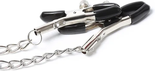 Miniatura 5 de Nipple Clamps Body Clamps with Chain Adjustable Body Clamps Body Ring Non-Piercing Chain Stainless Steel for Women Faux Body Jewelry Christmas Gifts