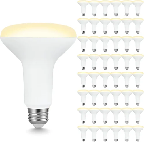 Miniatura 11 de Sigalux Bombillas LED BR30, equivalente a 7.5 W, 650 LM, regulables, 2700 K blanco suave, CRI 80, ángulo de haz de 110°, base E26, iluminación