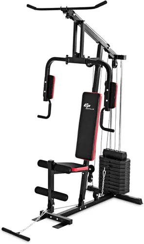 Miniatura 7 de Goplus Sistema de gimnasio en casa multifunción, equipo de entrenamiento de fuerza, máquina de fuerza para fitness, para entrenamiento de cuerpo