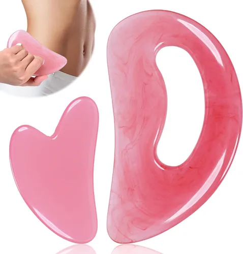 FDKJEJC Herramienta Gua Sha Corporal Herramienta Guasha Anticelulítica para Cuerpo Herramientas de Masaje Corporal (Resina Natural) Herramienta de