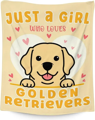 Miniatura 29 de Golden Retriever - Manta de regalo – 30 x 40 pulgadas, bonita manta de perro para amantes de los perros, niños, niños y niñas, mantas suaves