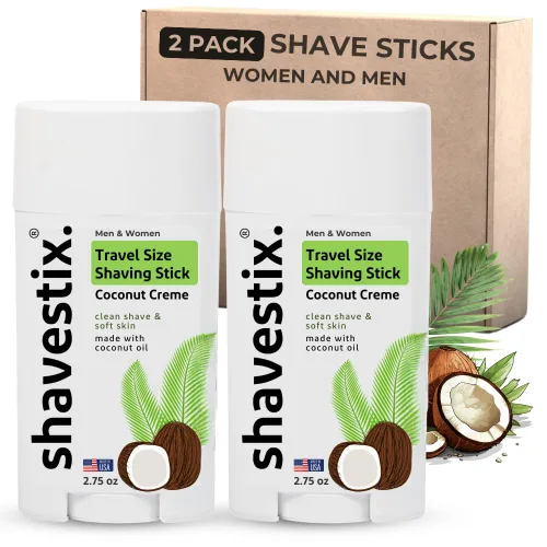 Miniatura 13 de Barra de crema de afeitar de tamaño de viaje de 2.75 onzas Barber Shop – Barra de crema de depilación para hombres Shavestix Shave Stick Sub
