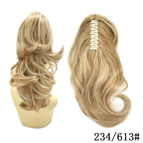 Miniatura 3 de LYRICAL HAIR Extensión de cola de caballo sintética para mujer, con cordón ajustable, pinza de mandíbula, larga, rizada, ondulada, extensión de cola