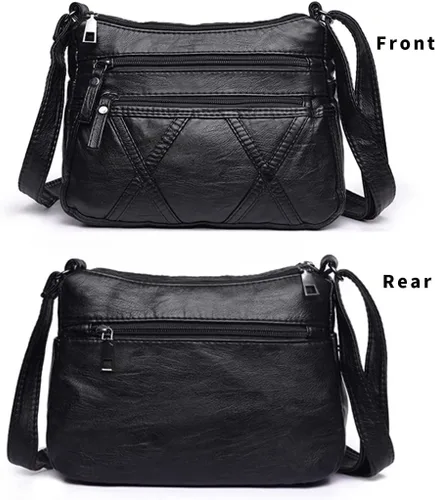 Miniatura 9 de Bolsos cruzados impermeables para mujer, bolso bandolera casual de piel sintética para mujer, bolso cruzado