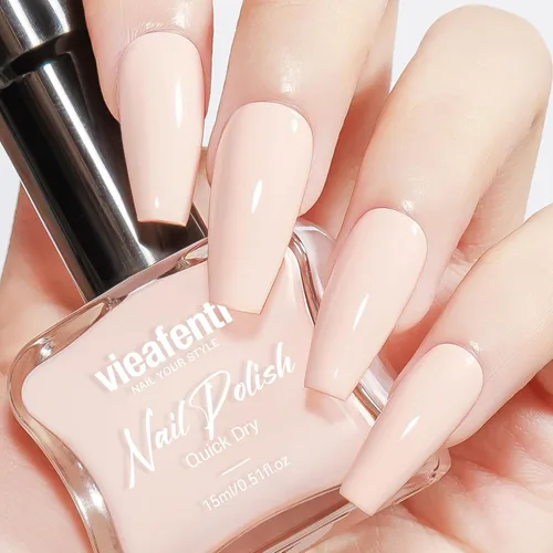 Miniatura 18 de Esmalte de uñas rosa intenso brillante, 0.5 onzas líquidas, esmalte de uñas de secado rápido de alto brillo, aplicación suave de larga duración