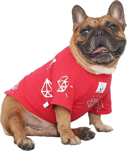 Miniatura 7 de iChoue - Pijamas y monos para mascotas, traje de cuerpo entero para perros medianos y grandes como para Corgi, Shiba Inu, Bulldog francés, Pug