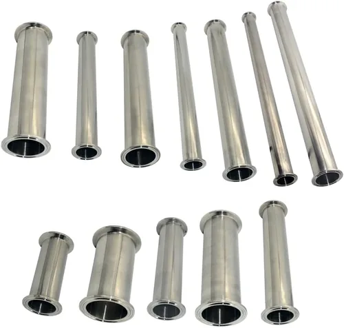 Miniatura 6 de Tubería redonda sin costura de acero inoxidable 316, tubo OD 2 ", longitud de 24 "/610 MM, carrete sanitario de 2 "trío trébol con brida de virola