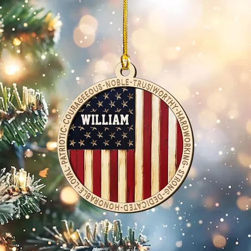 Miniatura 30 de Adornos de Navidad del ejército estadounidense, adorno de veterano para hombres y mujeres, adornos patrióticos para decoración de árbol de Navidad