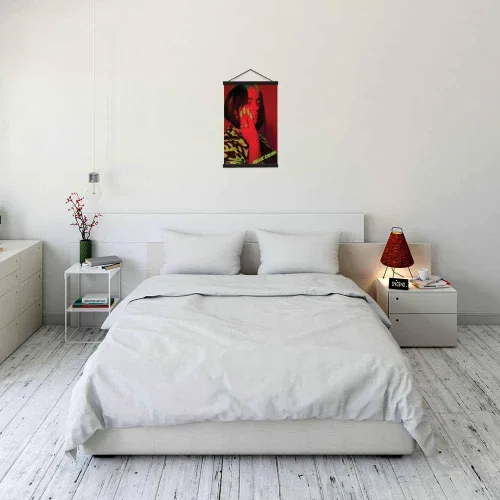 Miniatura 3 de Scorpio Posters Billie Eilish - Rojo - Licencia oficial - Mini póster - 11 x 17 pulgadas - con soporte para póster de madera negra