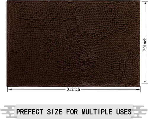 Miniatura 2 de BOANKODU Alfombras de baño de 20 x 31 pulgadas, ultra suaves y absorbentes, de secado rápido, lavables a máquina, alfombra de baño de felpilla