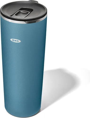 Miniatura 40 de OXO Strive - Vaso aislado de 24 onzas con tapa deslizante, cobalto oscuro